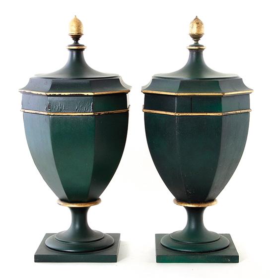 Pair American parcel gilt and painted 1393fb