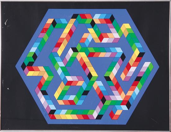 Victor Vasarely French Hungarian 13944c