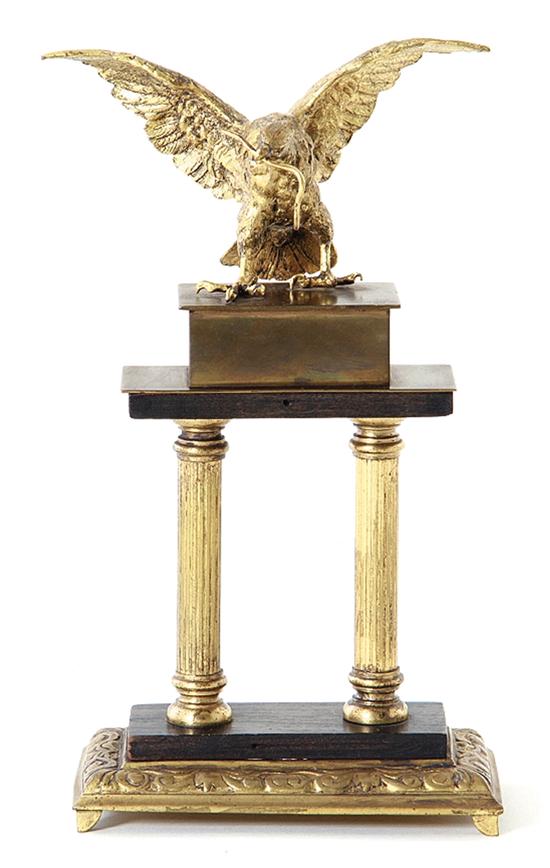 French parcel-gilt bronze sculpture