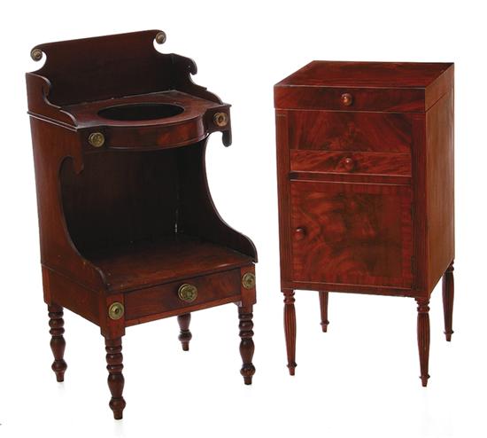 Two mahogany washstands 19th century