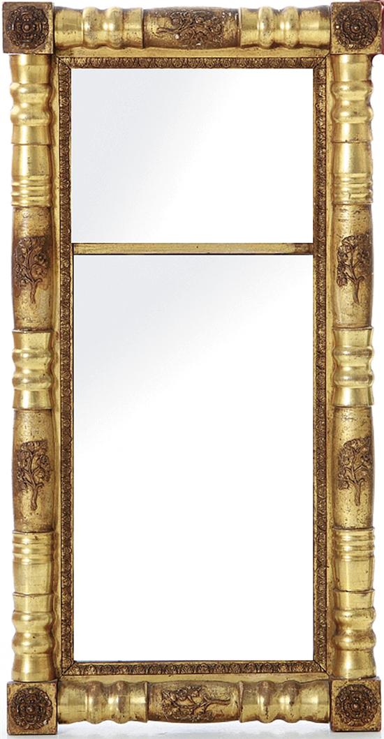 American Classical giltwood mirror circa