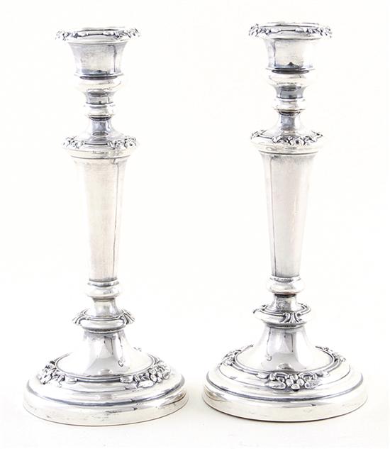 Pair Regency style silverplate 139494