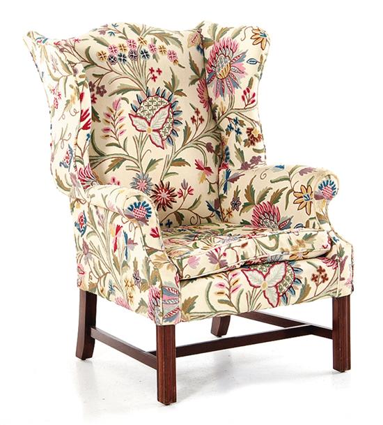 Federal style crewel upholstered 1394b6