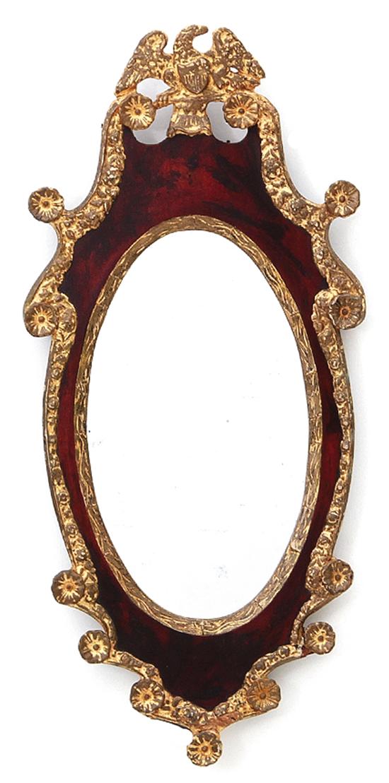 Carved and gilt mahogany mirror 1394d5