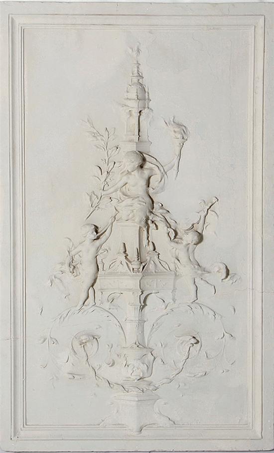 Bas plaster relief 19th century 1394d9