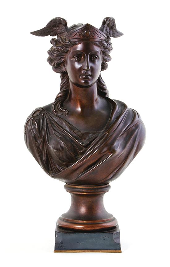 Tiffany Co bronze bust sculpture 1394e1