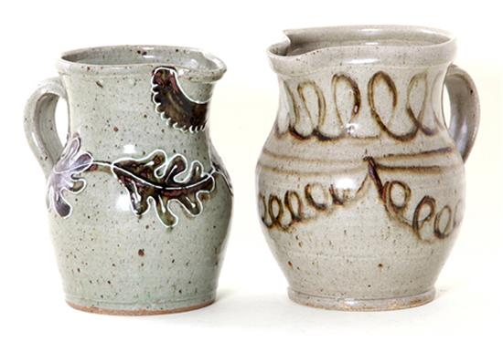 Michel Bayne stoneware pitchers 13951a