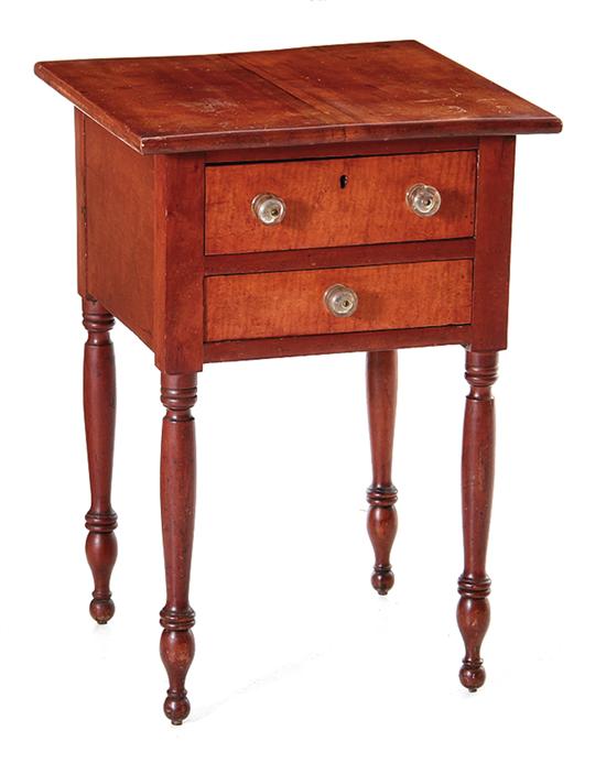 Sheraton maple two drawer stand