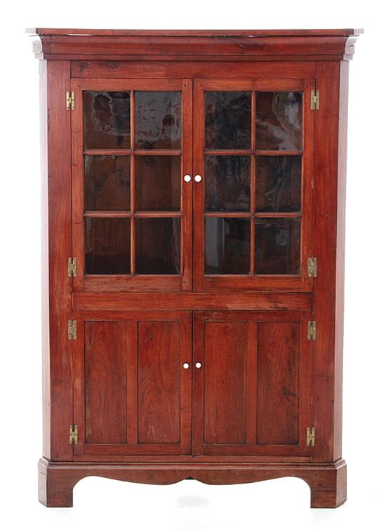 Virginia mahogany corner cupboard 139541