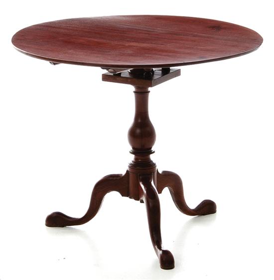 Chippendale mahogany tilt-top tea