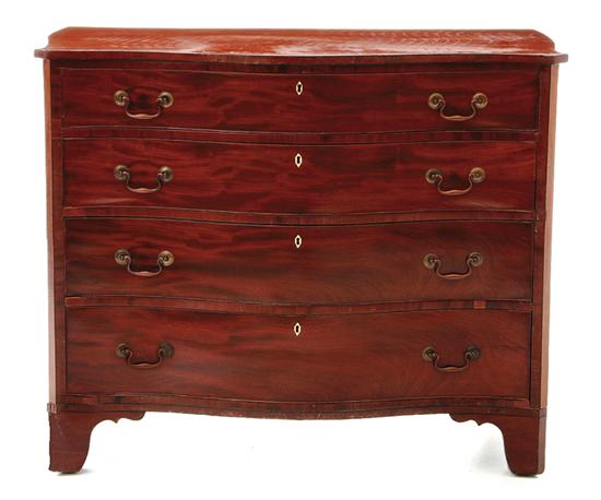 Federal mahogany chest of drawers