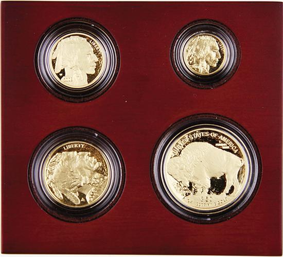 American Buffalo Gold Proof four coin 13956d