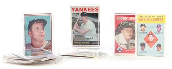 Collection Mickey Mantle ungraded baseball