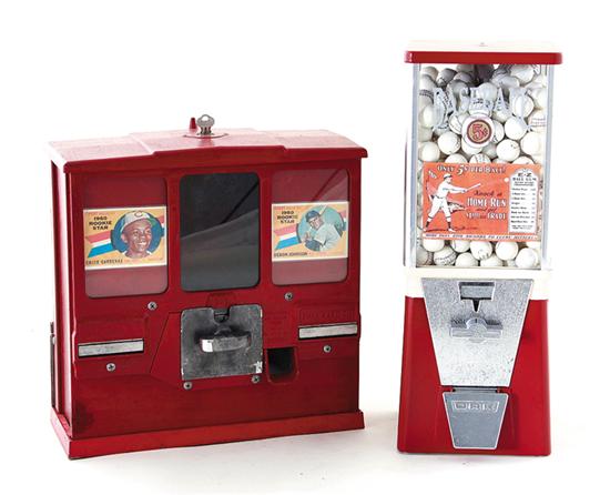 Baseball vending machines comprising  13958f