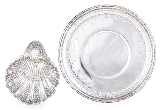 Gorham sterling tray and shell shaped 1395b4