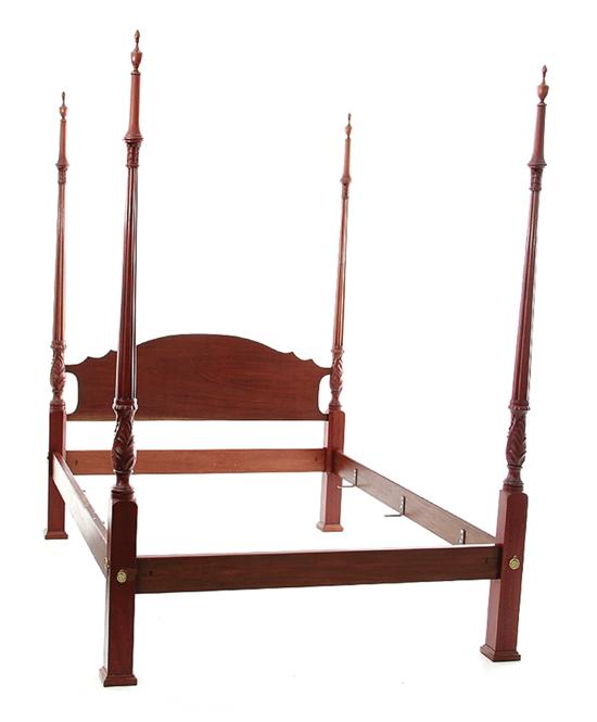 Federal style carved mahogany four poster 1395c4