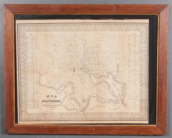 [Map] J. W. Woods; ''Map of Baltimore''
