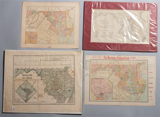  Maps Four items relating to Maryland 13960b