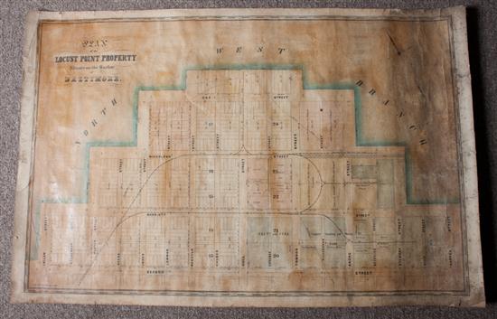 [Map] ''Plan of Locust Point Property