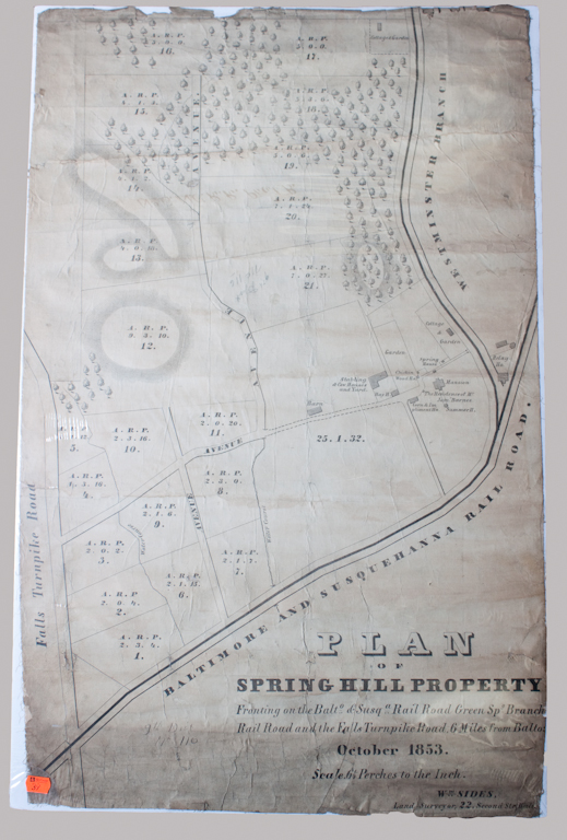 [Map] Wm. Sides; ''Plan of Spring