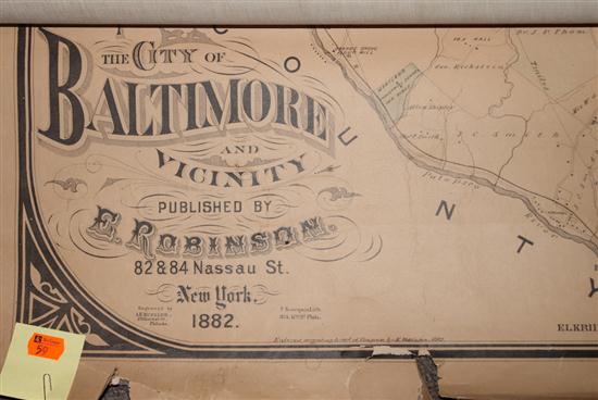  Map E Robinson City of Baltimore 13962e