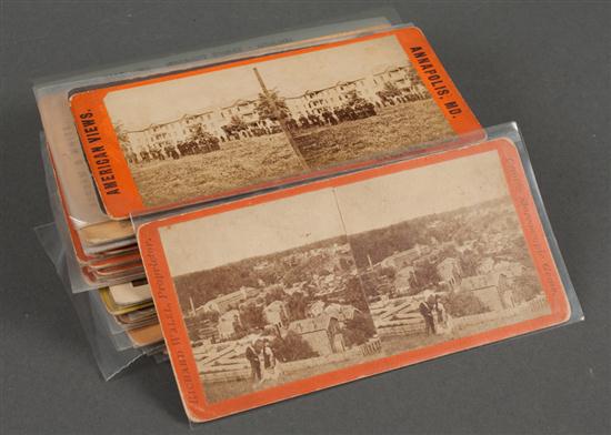 [Stereo cards] Group of thirty-five