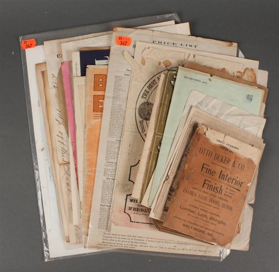  Ephemera Assortment of printed 13974b