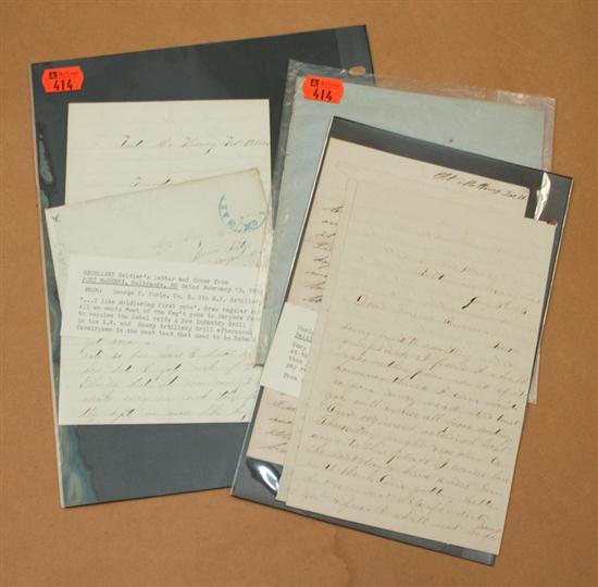 [Civil War Soldiers Letters] Four items