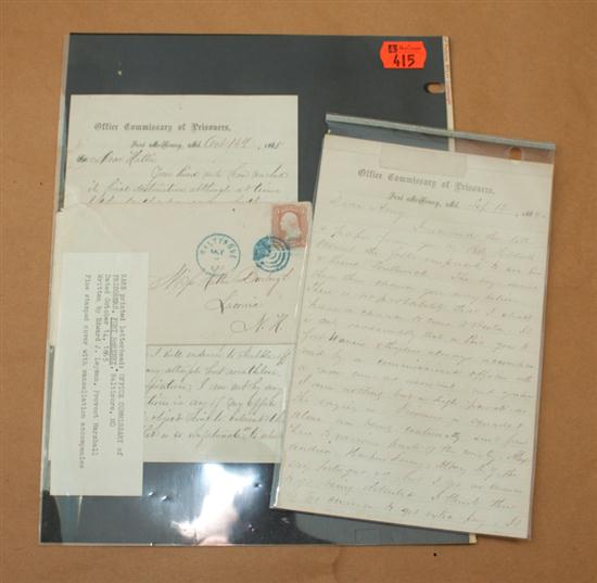 [Civil War Soldiers Letters] Two items