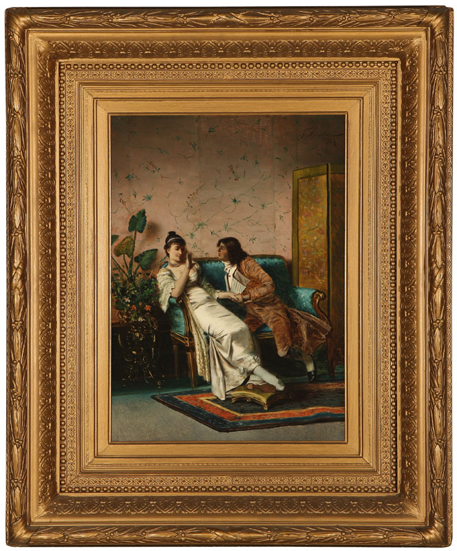 19th Century French School Flirtation