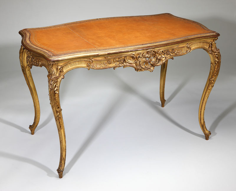 A Louis XV style giltwood table 13bee5