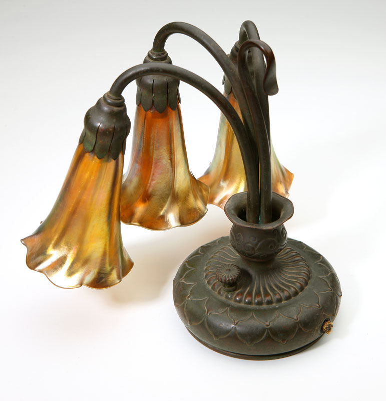 A Tiffany Studios patinated bronze