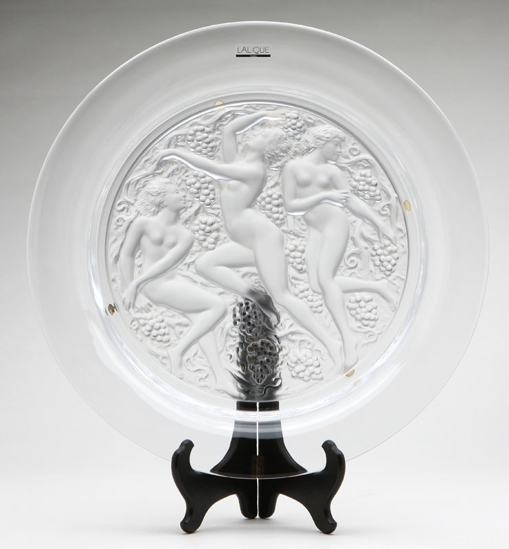 A Lalique clear and frosted art