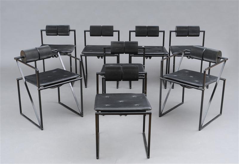 GROUP OF EIGHT ''SECONDA'' CHAIRS