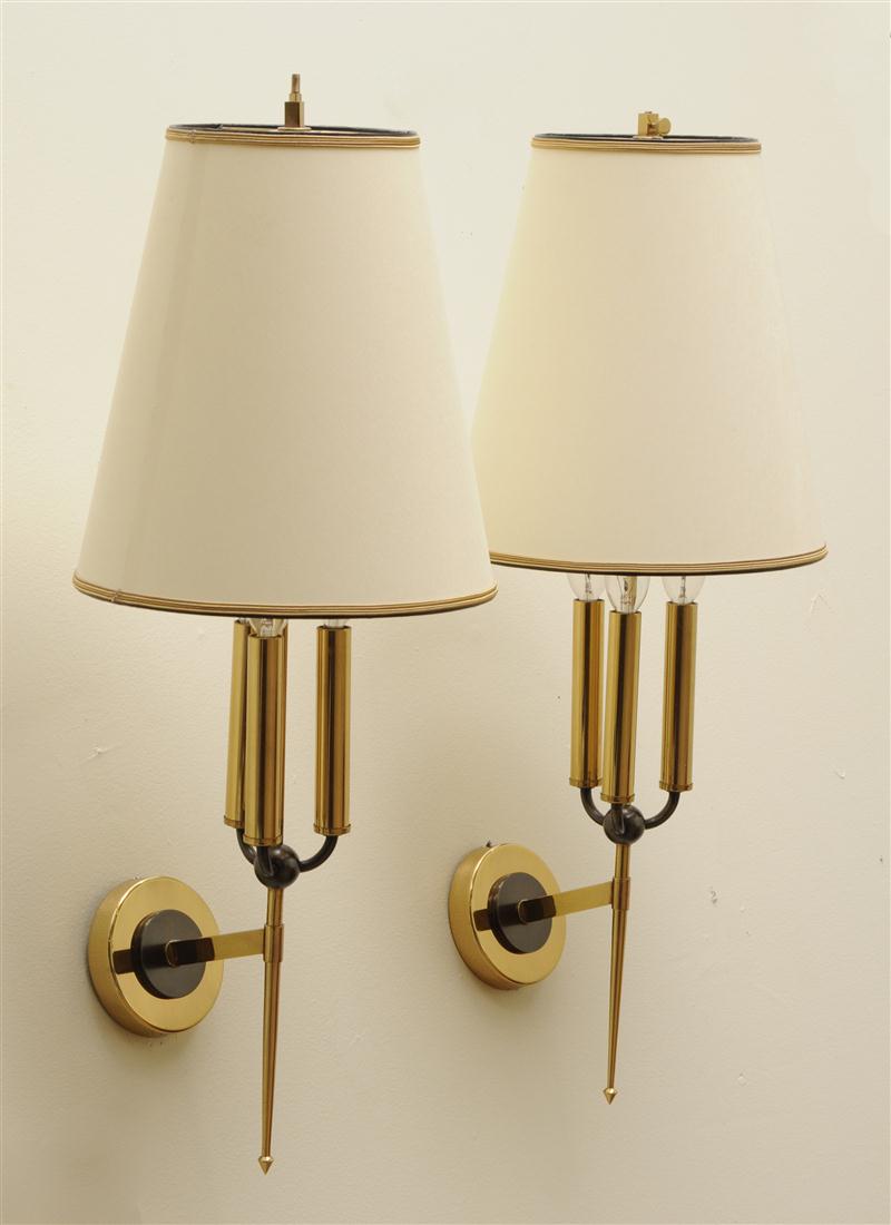 PAIR OF MODERN FRENCH BRASS AND 13c1c1