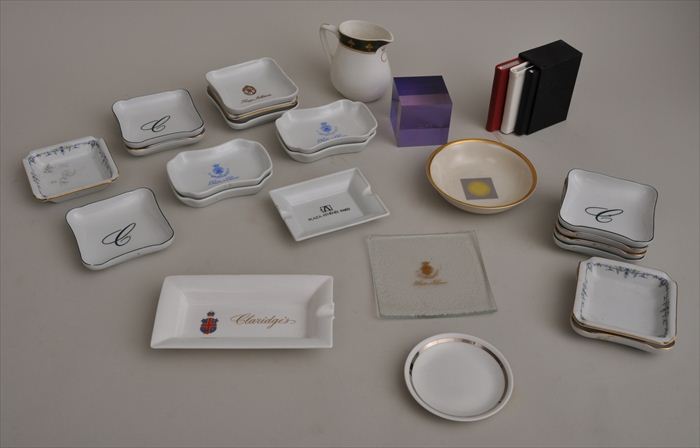 ASSORTED HOTEL FINDS Including ashtrays