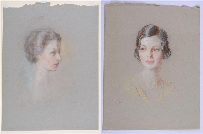 BEN ALI HAGGIN (1882-1951): TWO PORTRAITS