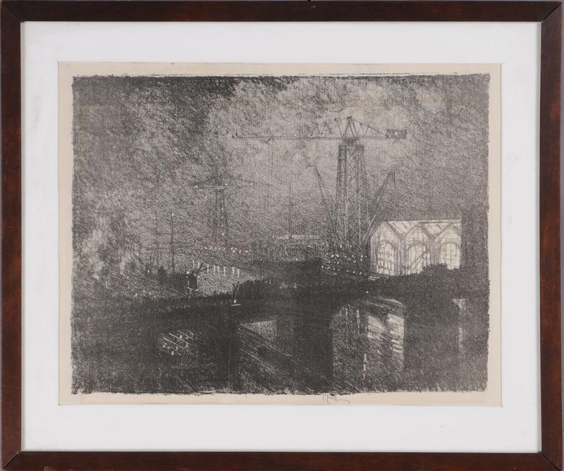 JOSEPH PENNELL 1857 1926 SHIPYARD 13cb13