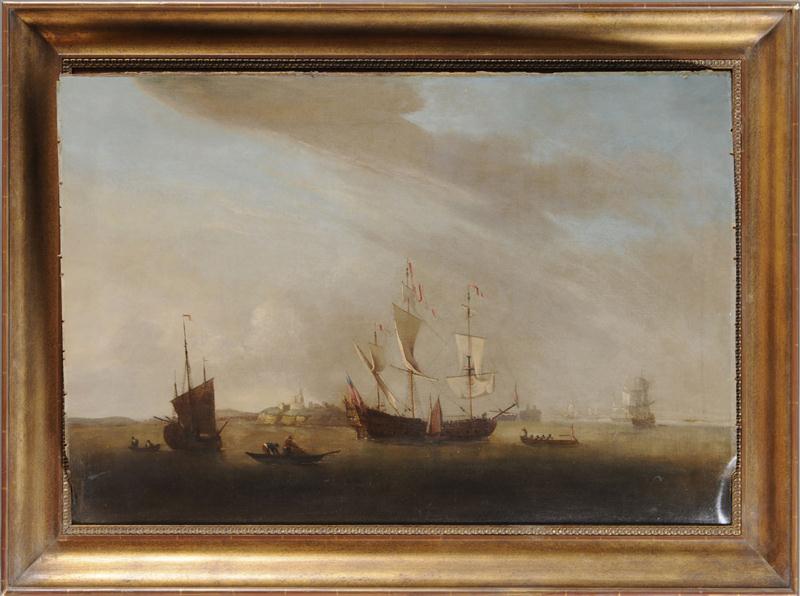 EUROPEAN SCHOOL: SHIPS IN A HARBOR