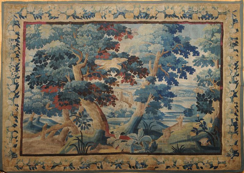 FLEMISH VERDUE TAPESTRY With a 13cbb7