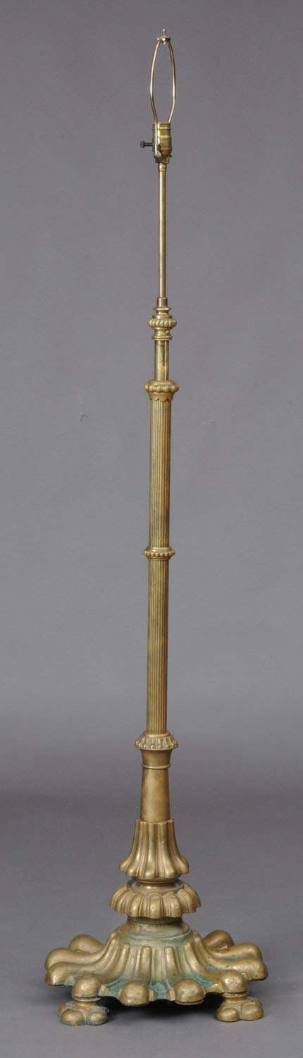 RENAISSANCE STYLE BRASS FLOOR LAMP 13cbbd