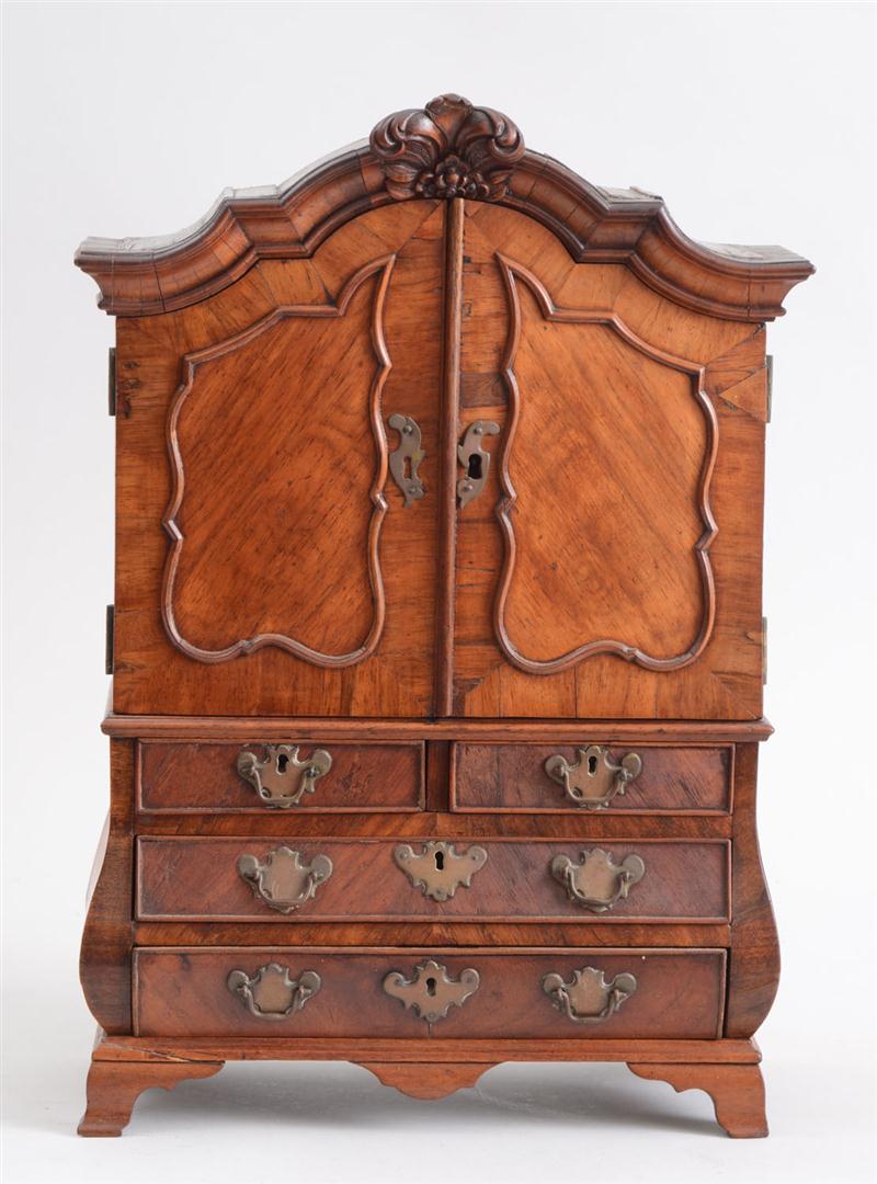 DUTCH ROCOCO STYLE WALNUT MINIATURE 13cbc9