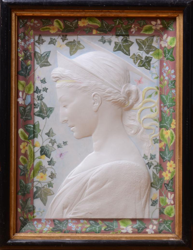 RENAISSANCE STYLE PAINTED PLASTER RELIEF