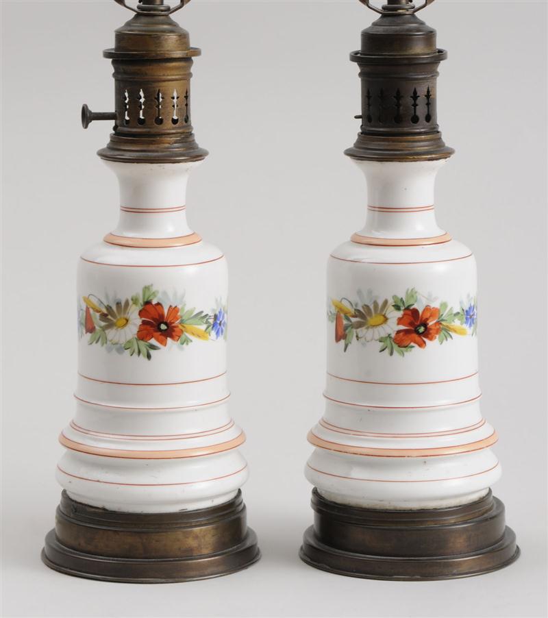 PAIR OF FRENCH GILT-METAL MOUNTED