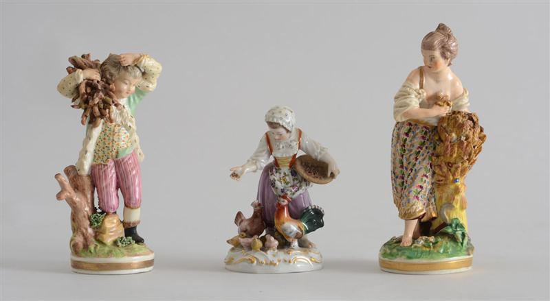 TWO MEISSEN PORCELAIN FIGURES Modeled