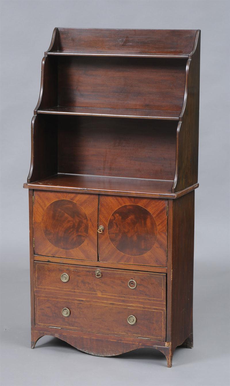 DIMINUTIVE GEORGE III STYLE MAHOGANY 13ccf6