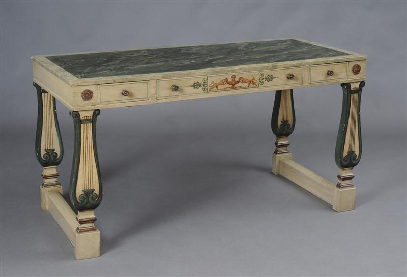 REGENCY STYLE PAINTED PIER TABLE 13cd04