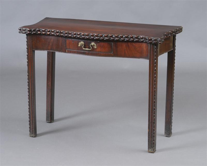 GEORGE III MAHOGANY CARD TABLE 13cd06