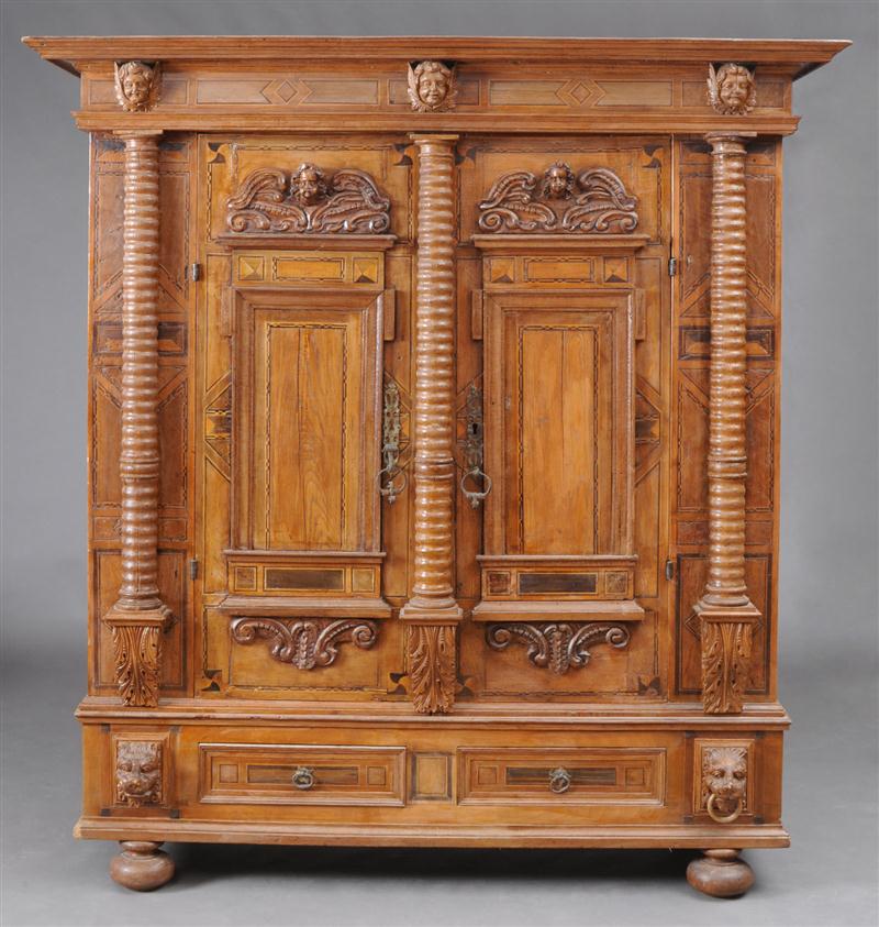 SOUTH GERMAN BAROQUE WALNUT FRUITWOOD