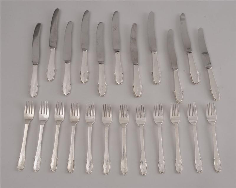 ELEVEN GEORG JENSEN BUTTER KNIVES WITH